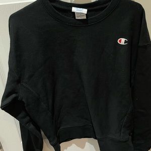 Black champion crew neck